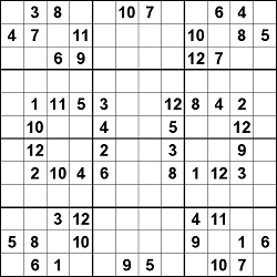 12er-Sudoku (4x3)